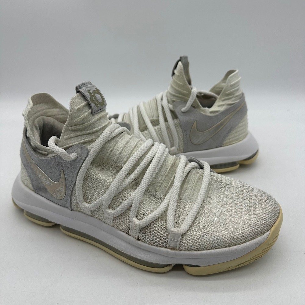 Nike KD 10 897815-100 Mens 8.5 Still KD White Pure Platinum Basketball Shoes